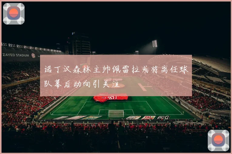 诺丁汉森林主帅佩雷拉或将离任球队幕后动向引关注